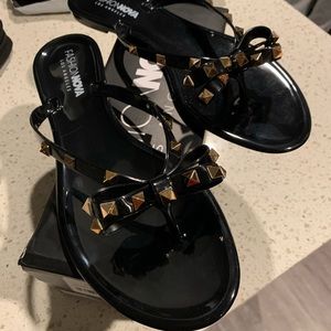 Bow Studded Sandals